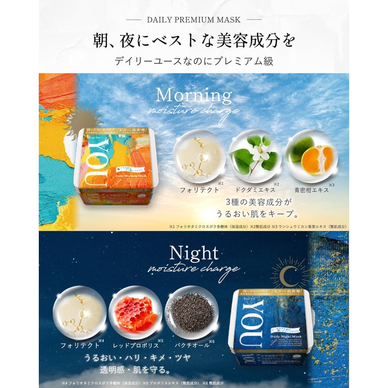 YoubeYOU Face Pack Face Daily Night Mask [100% Lyocell Super