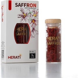 Herati Premium Saffron 3 Grams Superior Saffron Threads, High Premium grade Saffron, Extra Super Negin, All-Red, Spice for all Culinary Uses Paella, Risotto, Tea's, Milk's