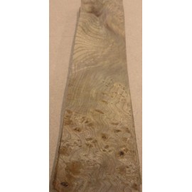 Carpathian Elm Burl wood veneer 2.75" x 10"-11" raw with no backer 1/42" thick A