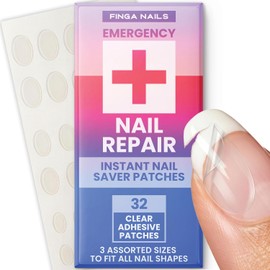 1 x 32 Nail Save Patches ~ Temporary protection for split & cracked nails by Finga-Nails
