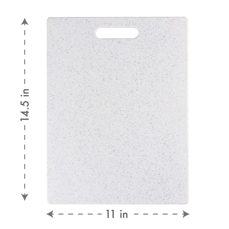 Dexas PolyCoconut EVOLV Poly Cutting Board with Natural Coconut Shells,