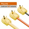 2Pack Nema 10-50P 50 Amp 125/250 Volt Angle Plug, 3