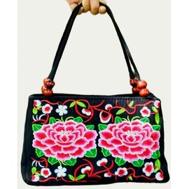 RuiLuxe Multi Coloured,Emroidered Hand bag,Lady's Vintage Bags,Double Layered Compartments Tote Bag,Light Weight,Multicoloured,Beautiful Shoulder Bag