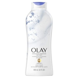 Olay Daily Exfoliating with Sea Salts Body Wash, 22 Fl Oz (Pack of 1)