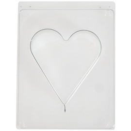 RAYHER Plastic Mold: Heart, 8.5x9.2 cm, Depth 3 cm, Color clear – 20 x 13 x 3.5 cm Pack of 4 Units