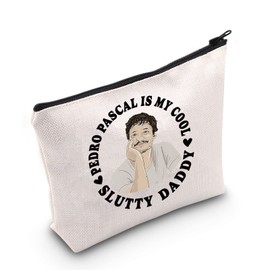 Cool Slutty Daddy Makeup Bag with Zipper for Fan TV Series Inspired Gift, Pedro Pascal Uk, Harry's Girl Bag UK