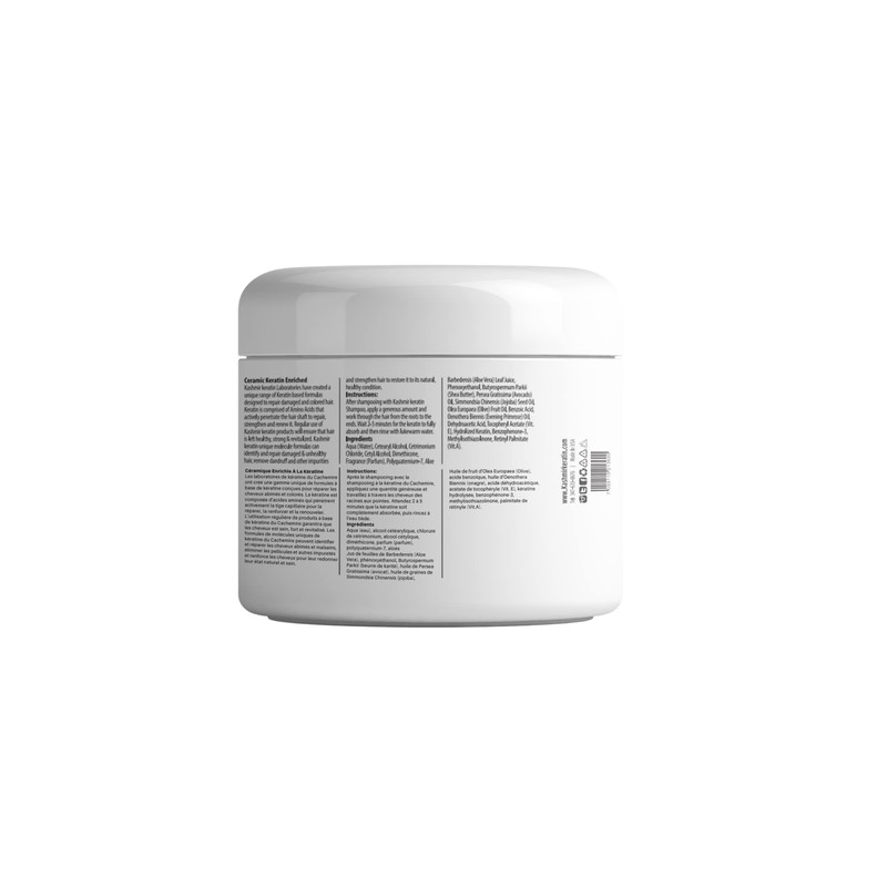 Kashmir Keratin Ceramic Hair Mask,deeply conditions dry, damaged hair, repairs