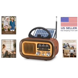 J-150 Bluetooth Radio: Lightweight Portable with Solar Power & USB Rechargeable