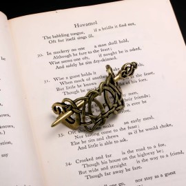 Norse American Viking Viking Norse Celtic Knot Petite Hair Pin Gold