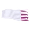8pcs Crochet Hooks Curved Soft Handle Comfortable Portable Knitting Tool