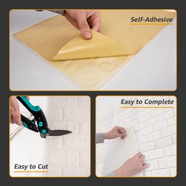 Art3d 44 Square Feet (Pack Of 30) Wall Panel Foam, White