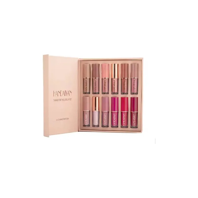 12 Colores Labiales Mate Larga Duracion Pintalabio Regalo