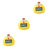 MAGICLULU 3pcs Cartoon Chick Electronic Timer Baking Alarm Clock for