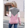 Zeagoo Women V Neck Sweaters Sweatshirt Fall Dressy Casual Lightweight