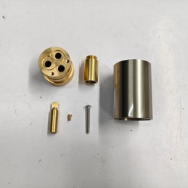 KES 1-inch Shower Body Extension, Including Extension of Handwheel and Valve Element for Three Function Brushed Finish, LB6305-YC-BN