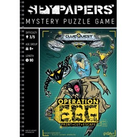 SPY PAPERS Operation E.G.G Mystery Puzzle Game - Include your own Scavenger Hunt - Personalisable