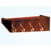 Hook Coat & Hat Rack, Mahogany Finish