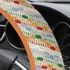 Boho Steering Wheel Cover for Women, Colorful Cute Woven Cloth,