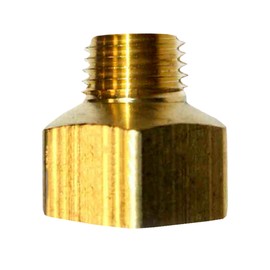 1/2" NPT Male x 3/4" NPT Female Brass Hex Reducing Bush Adapter Connector, Hexagon Gas Air Water Fuel Hose Pipe Bushing Reducer Tube Plumbing Super-Deals-Shop