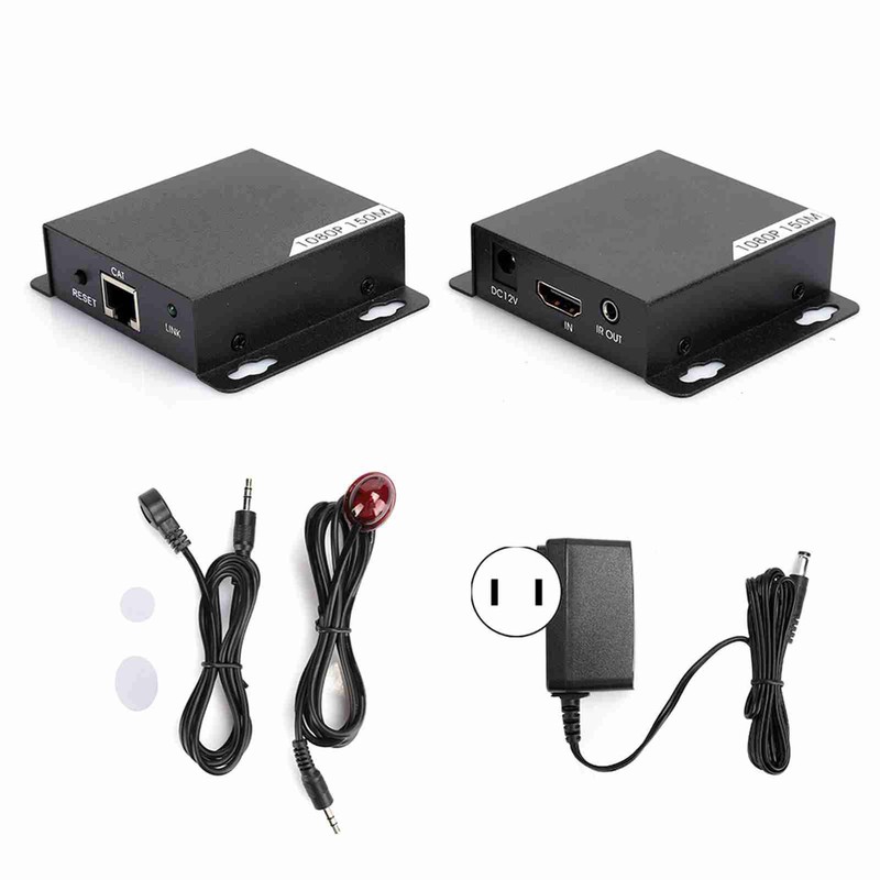 150m/492ft 1080P HDMI Extender Lossless Transmitter Receiver Adapter Kit