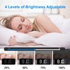 Digital Alarm Clock, with Large Led Temperature Display, Portable Alarm