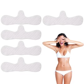 JazRvr Pack of 5 Bra Inserts, Sweating, Underbust Sweat Protection, Cotton Bra Pads, Ideal for Sports and Breastfeeding, 3.1 x 6.3 x 18 Inches