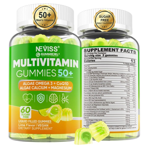 NEVISS Multivitamin For Men 50 + Plus Sugar Free Men