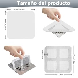 Tapa Coladeras para Regadera Silicona - 3 Piezas Tapa para Coladera de Baño 10 Piezas Atrapa Pelos Regadera Desechable Antiolor Anticucarachas Accesorios para Baño Tapón para Lavabo Fregadero Cocina