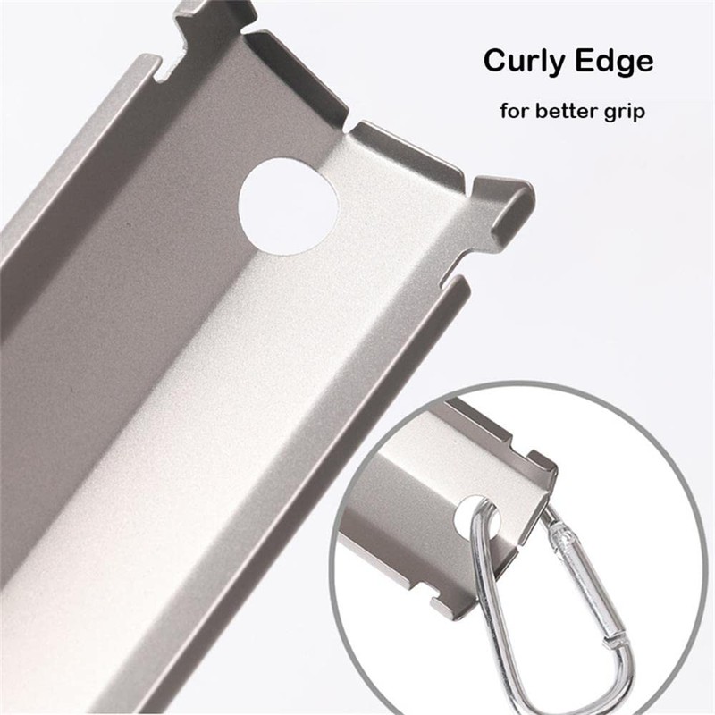 LANRU Titanium Garden Hand Serrated Shovel Outdoor Camping Hiking Backpacking