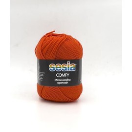 Sesia Comfy Yarn Merino Extrafine Superwash and Cashmere Wool Terracotta Colour 3785