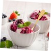 KICHOUSE -Plated Sugar Shell Spoons 4pcs Stainless Steel Spoons for
