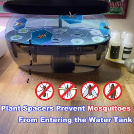 Plant Spacer Caps Compatible with Aerogarden Harvest, Bounty, Farm, Extra, Ultra All Models, Pod Covers Hole Covers for Indoor Growing System, Hydroponic Plant Spacers Cover Lids (Black, 15 Pack)