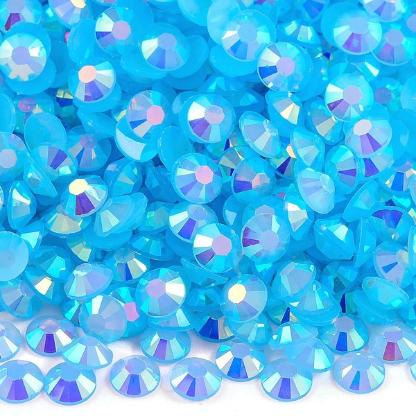 Blinginbox 5000pcs 3mm AB Resin Flatback Rhinestone for Crafting,Flatback Round