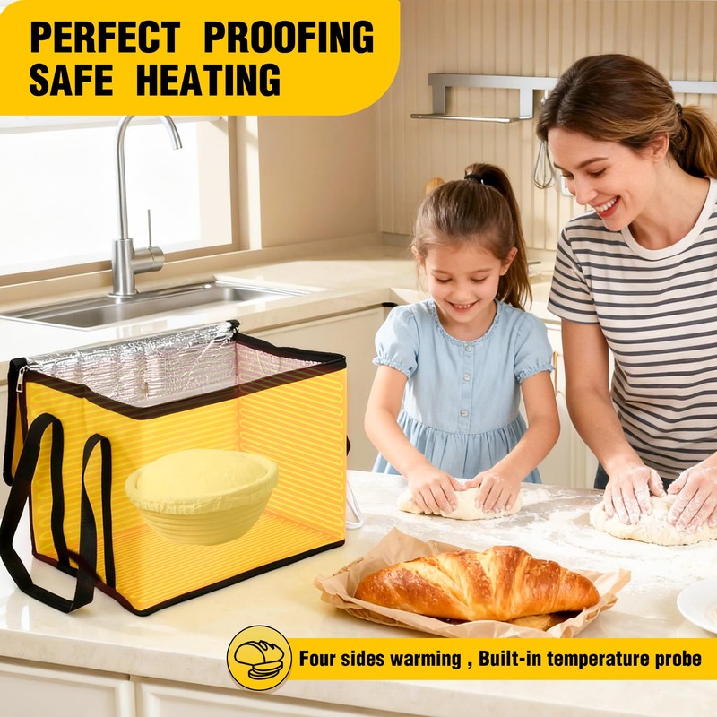 GEOYLE 30L Dough Proofer, Folding Bread Proofing with 33-122℉ Temperature