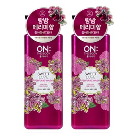 On the Body Sweet Love Perfume Body Wash Fruit Scent, 900g, 2 Pieces / 온더바디 스위트 러브 퍼퓸 바디워시 과일향, 900g, 2개
