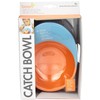 Boon Catch Bowl with Spill Catcher,Blue/Orange Color: Blue/Orange