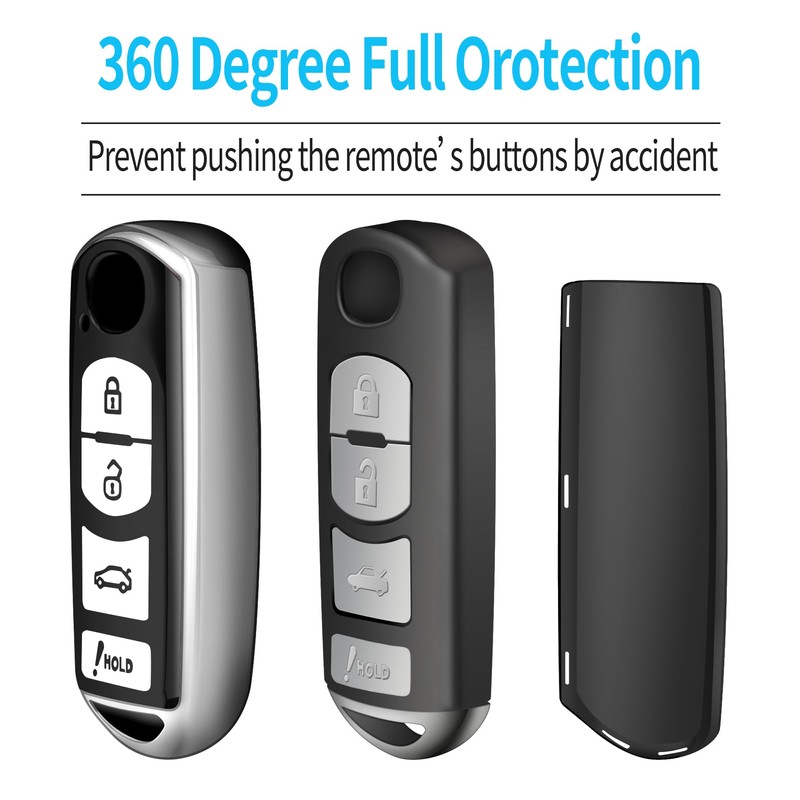 Tukellen for Mazda Key Fob Cover,Special Soft TPU Key Case
