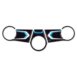 labelbike - Motorcycle Steering Fork Plate Protector Sticker Compatible with Honda CBR 650 r - Light Blue