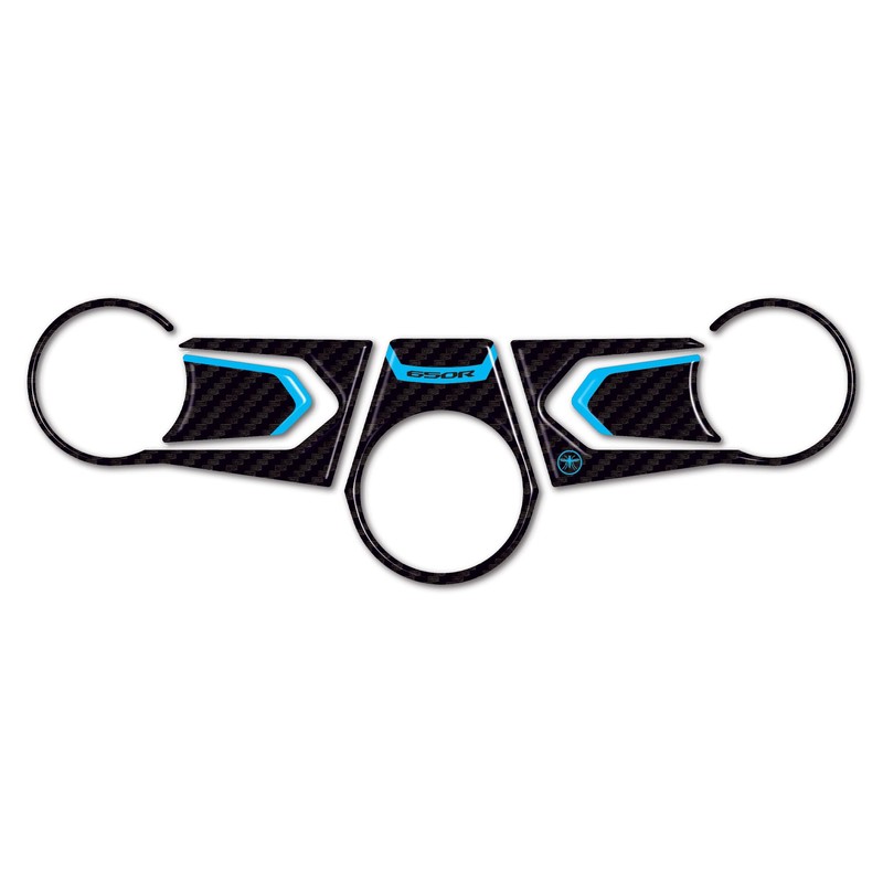 labelbike - Motorcycle Steering Fork Plate Protector Sticker Compatible with