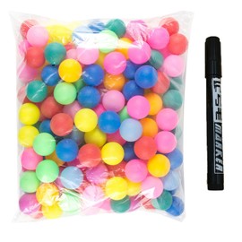 ZQSFPK 31 Pcs Ping Pong Balls,Coloured Ping Pong Balls,Plastic Balls,Plastic Table Tennis Balls for Cats and Dogs,Beginners In Family Games, Adults Are Not Suitable for Professional Athletes