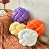 VBGYA Knot Ball Pillow, Round Decorative Throw Pillows Cushion, 11