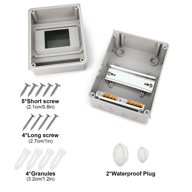 Royouzi Surface-Mounted Distribution Box, IP65 Fuse Box, Surface-Mounted, Sub-Distribution Surface-Mounted