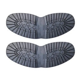 2 Pairs Shoe Replacement Rubber Outsole Rubber Half Soles for Leather Shoes Women Men Natural Rubber Boot Shoe Soles Non-Slip for Shoe Repair Replacement, black