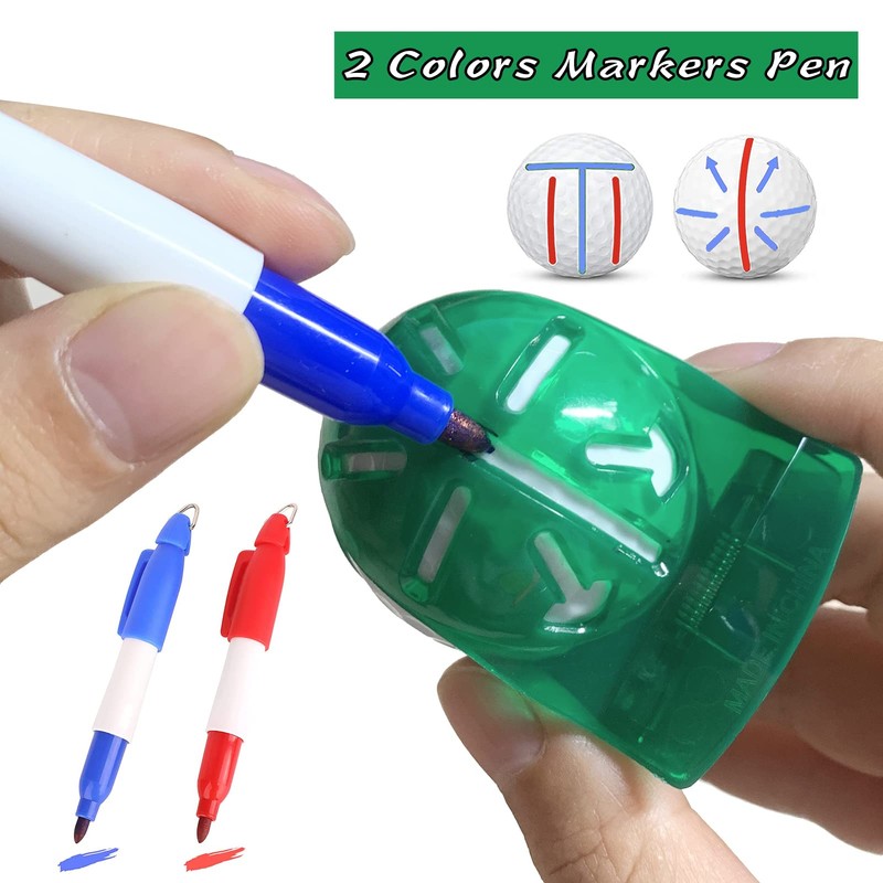 Geeorzo Golf Ball Line Alignment Kits, Golf Ball Liner Template