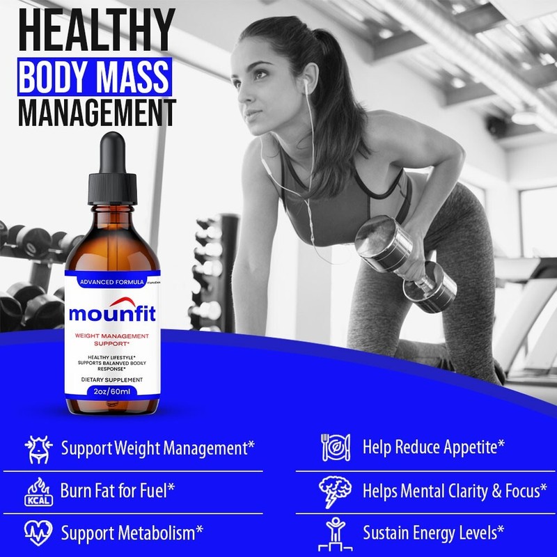 Mounfit Drops Liquid Supplement, Max Strength, Moun fit Drops (10