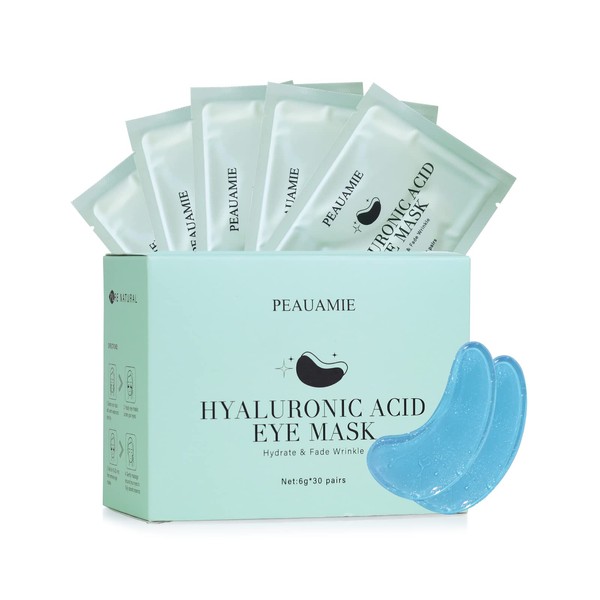 PEAUAMIE Under Eye Patchs Hyaluronic Acid Eye Mask for Dark