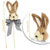 com-four® Flower Stake in Rabbit Design - Cute Rabbit Head