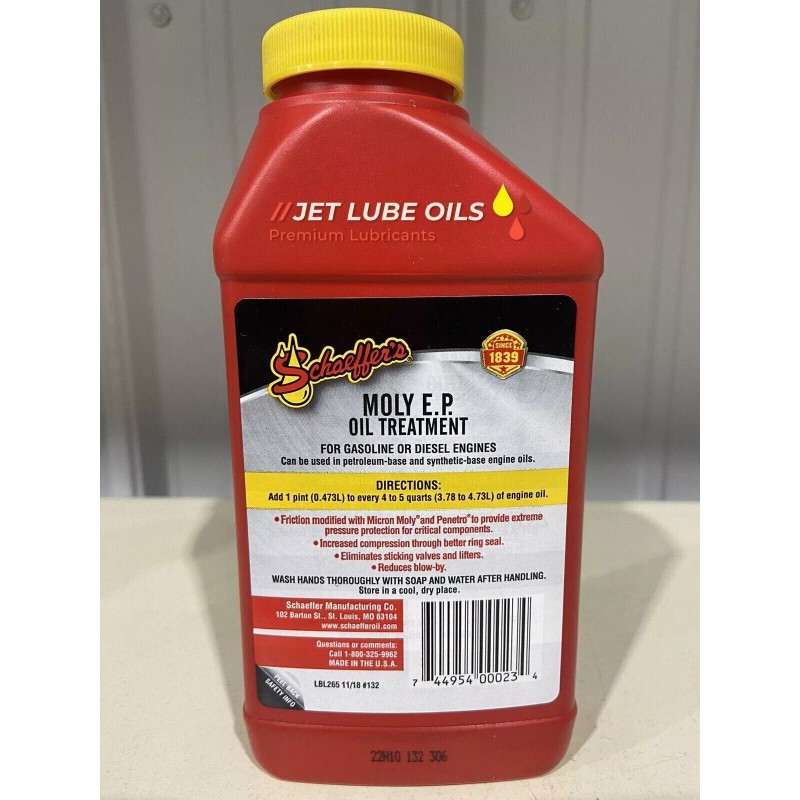 Schaeffer’s 10 Schaeffer’s 132 Moly EP Oil Treatment 10 Pints