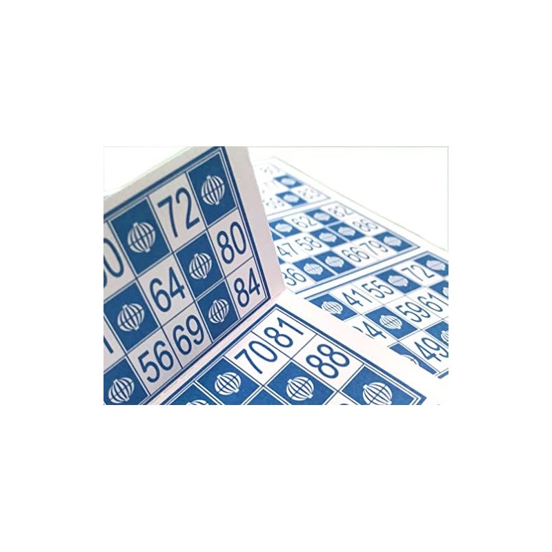 Genérico 600 Cartones para Bingo Tradicional De 90 Bolas (Azul)