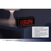 TFA Dostmann Digitaler Wecker ROXY mit roten LED Ziffern, 60.2024.10,